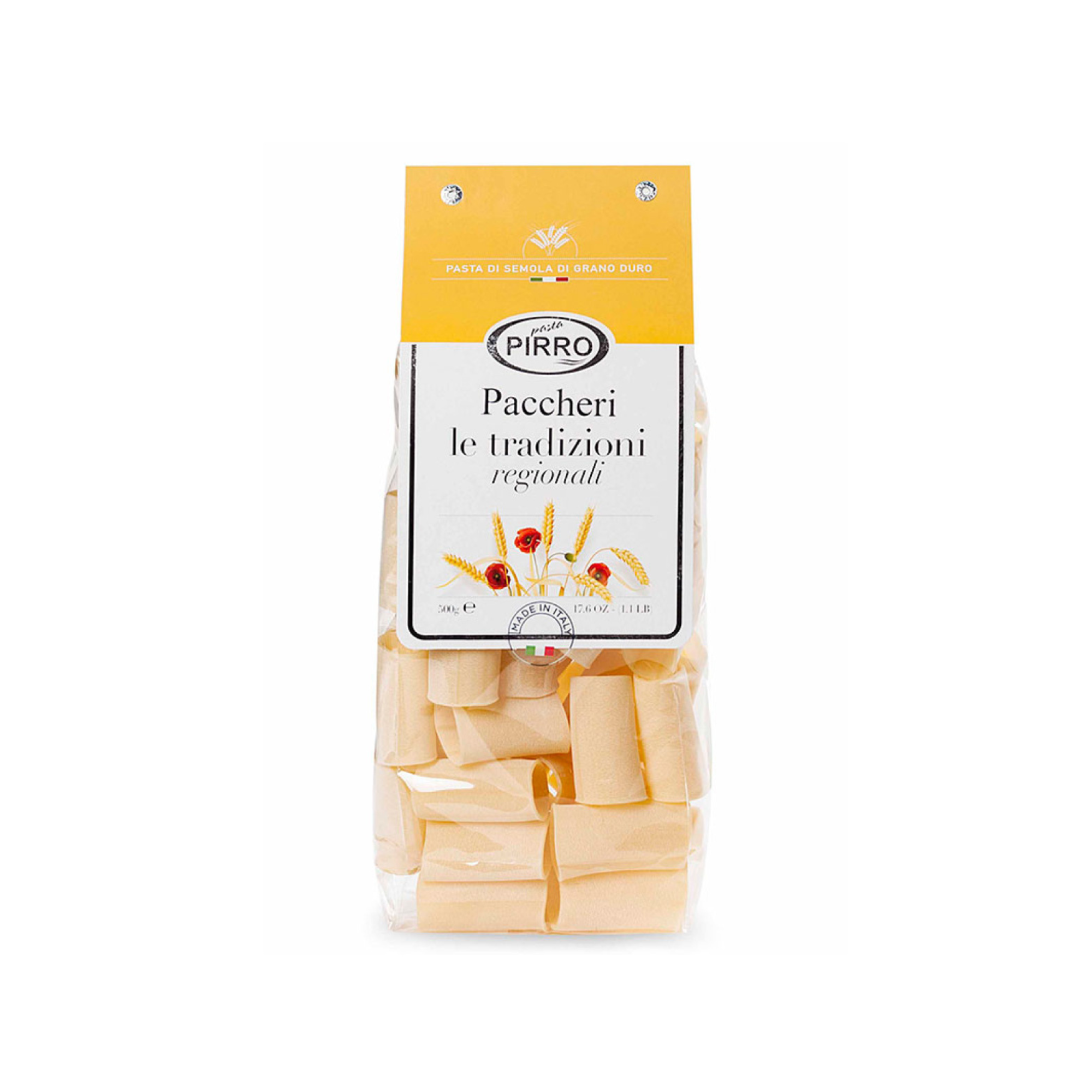 Paccheri di Semola Pasta Artigianale 500g / Pasta Pirro