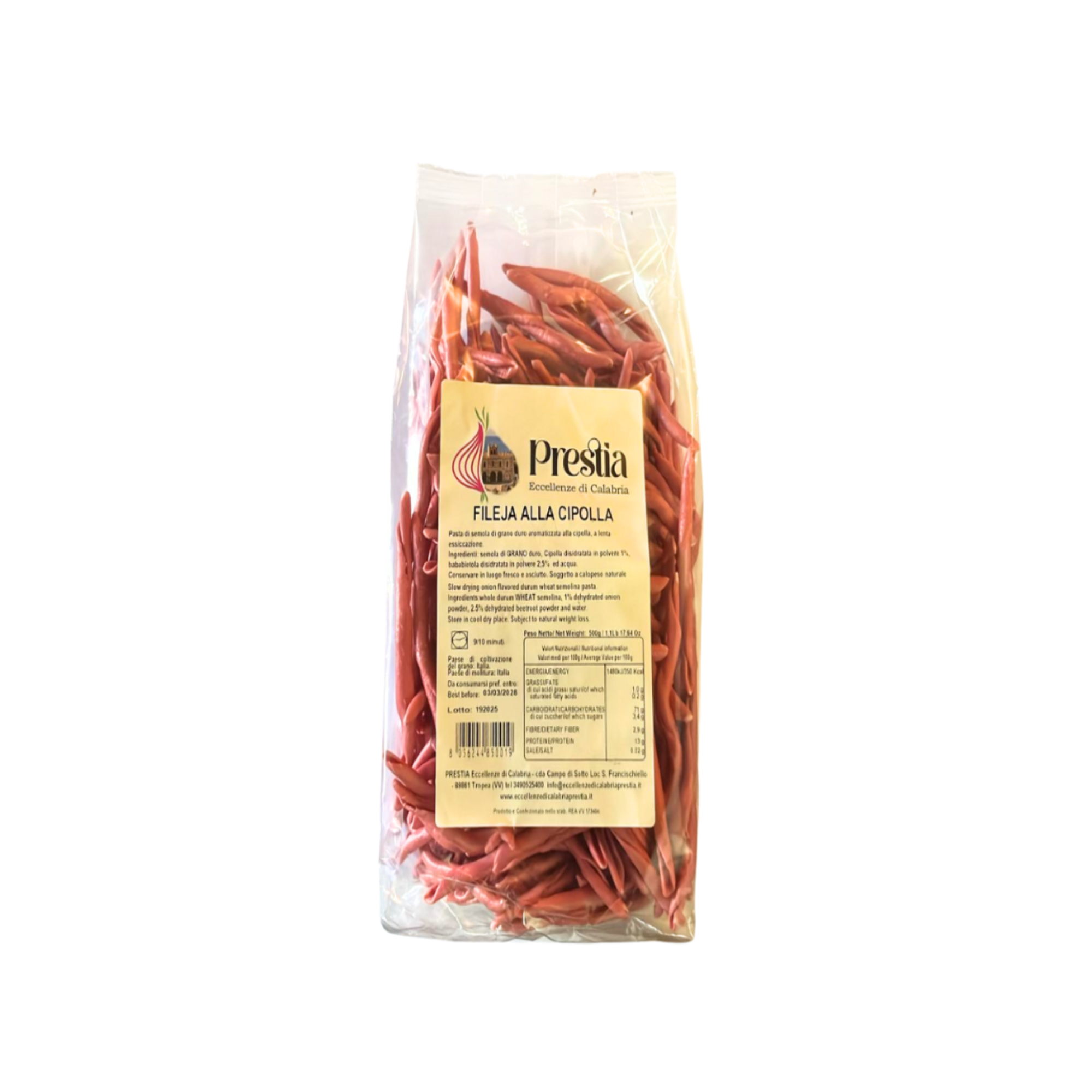 Fileja alla Cipolla 500g / Prestia