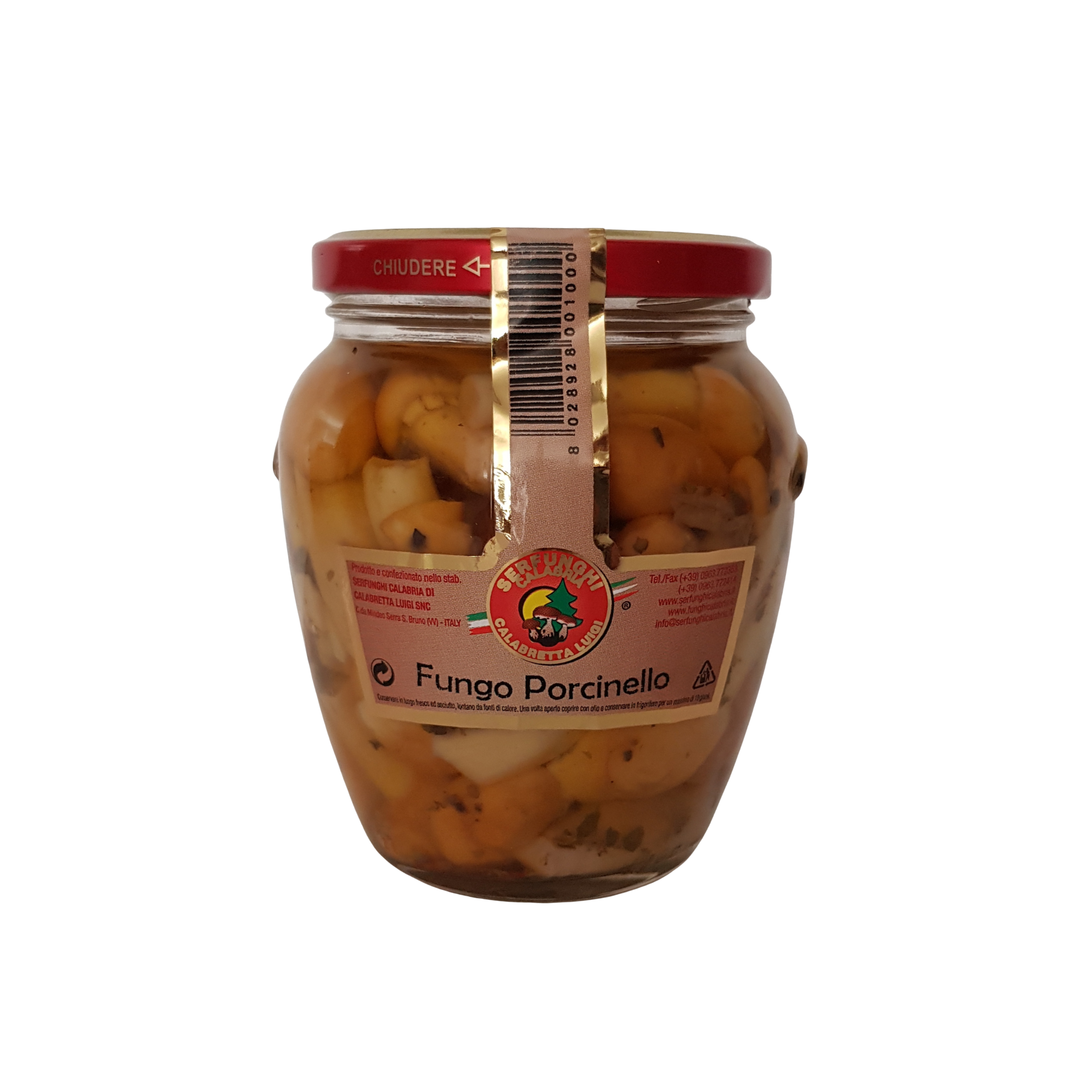 Fungo Porcinello in Olio 314ml/580ml/3100ml / Serfunghi Calabria