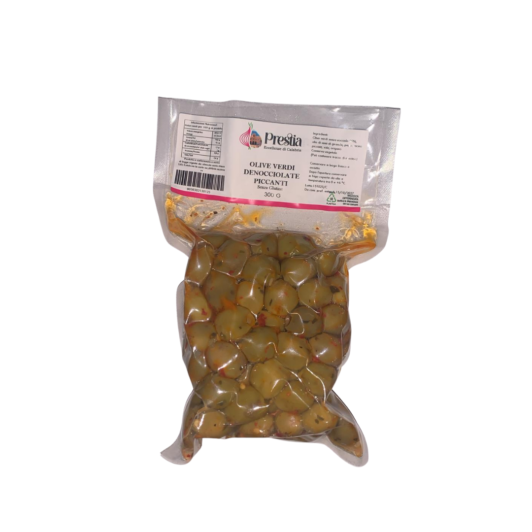 OLIVE VERDI DENOCCIOLATE PICCANTI