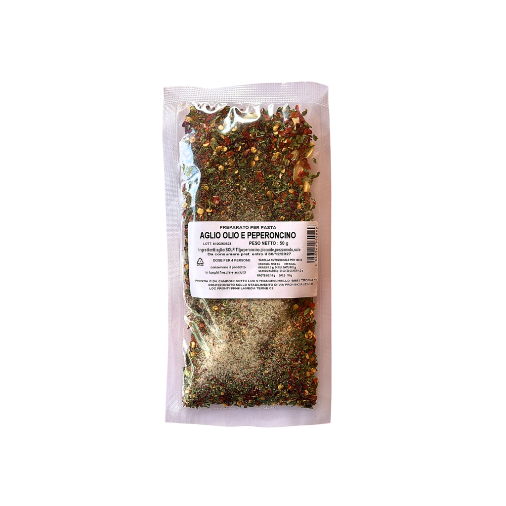AGLIO; OLIO E PEPERONCINO - MIX DI SPEZIE