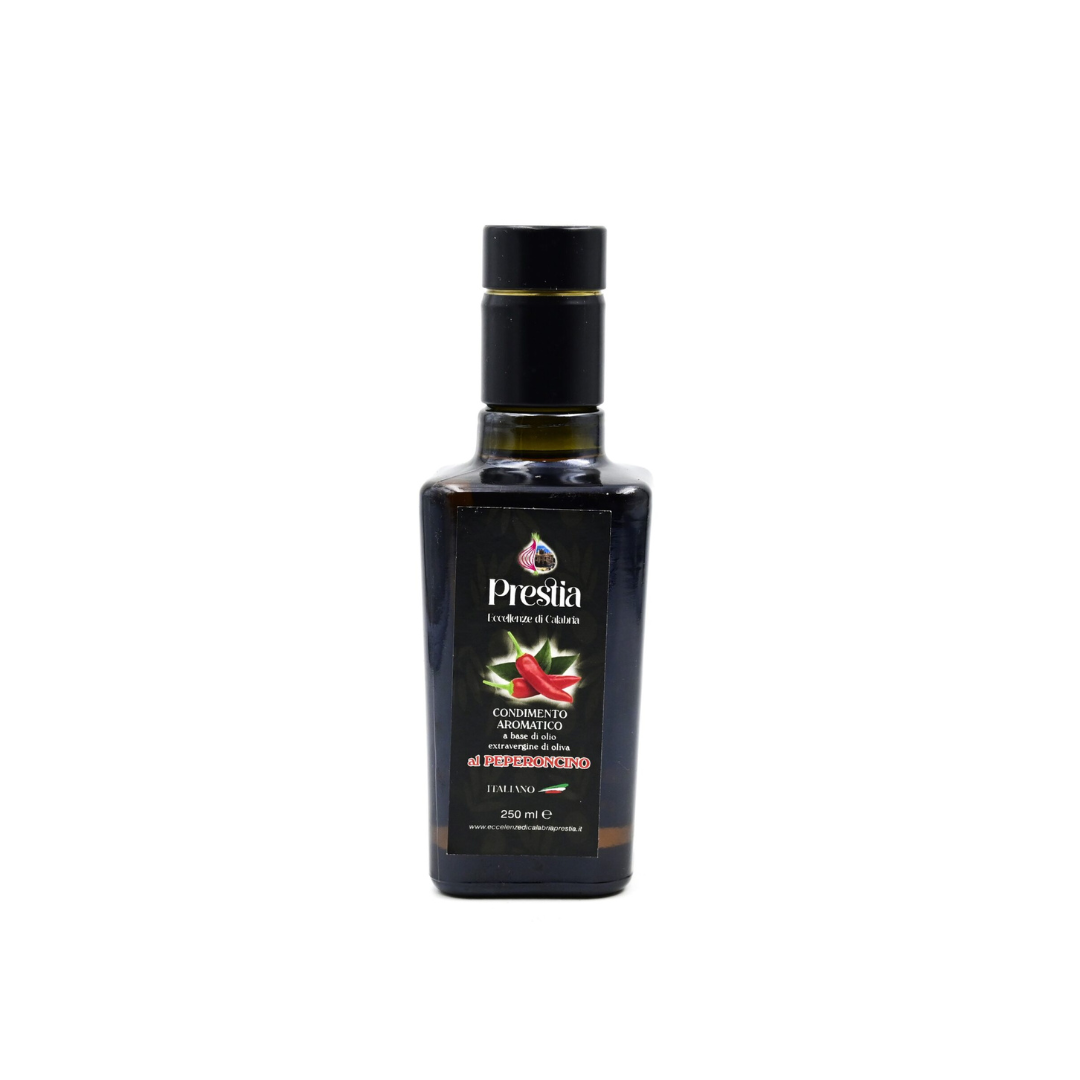 OLIO EXTRAVERGINE DI OLIVA AROMATIZZATO AL PEPERONCINO 250 ML